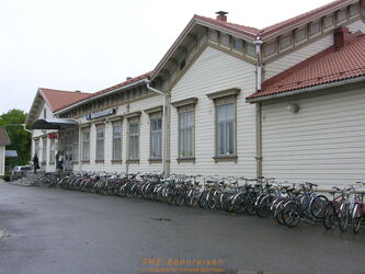 Bahnhof Joensuu: Die Stadt scheint ideal für Radfahrer zu sein