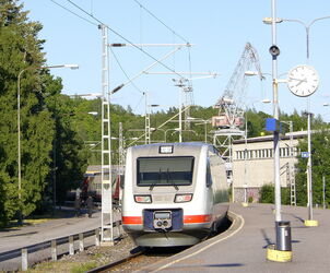 Nach Turku Hafenbahnhof kann man mit dem Pendolini fahren
