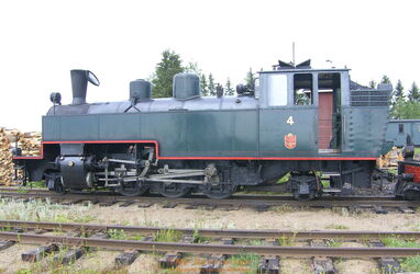 Bei der Lok mit der Nummer 4 handelt es sich ebenfalls um eine Tubize-Lok aus Belgien (1947)