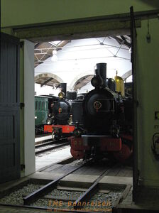 Blick ins Eisenbahnmuseum Lousado