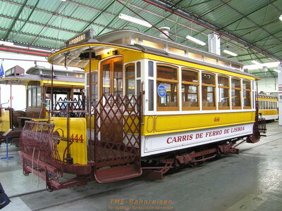 Im Straßenbahnmuseum Santo Amaro