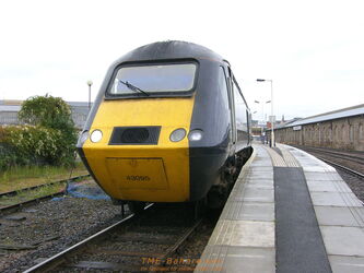 Am nächsten Morgen: Der High Speed Train der Gesellschaft National Express East Coast von Inverness nach Edinburgh