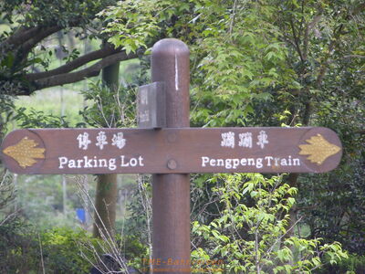 Was bedeutet wohl dieser Hinweis im Forstwirtschaftsmuseum bei Shoufong?